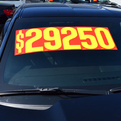 Yellow & Red 9 1/2" Windsheild Numbers Kit (20 doz)