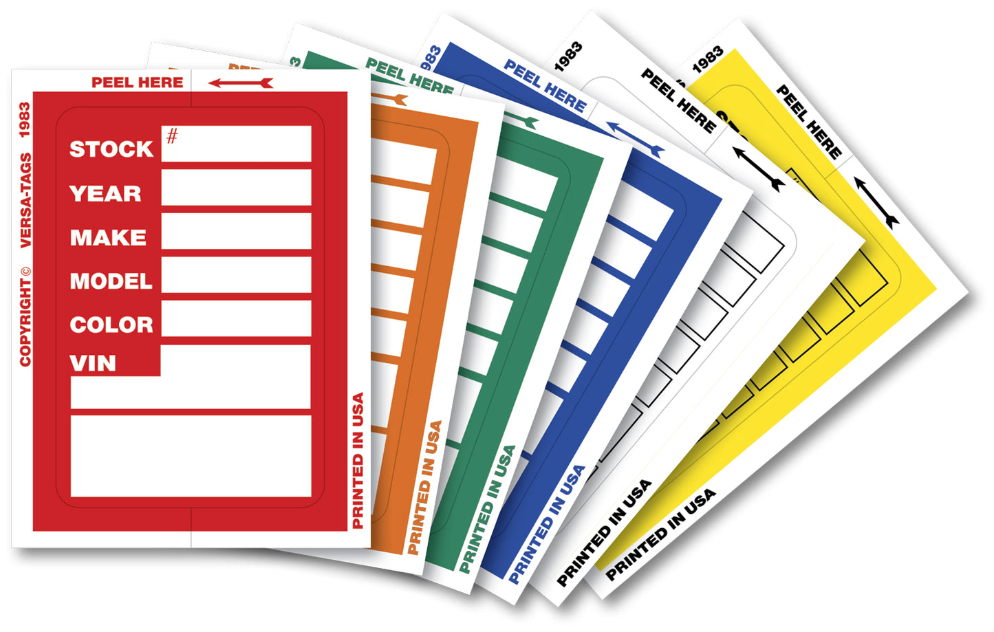 "Clear Back" Window Sticker Tickets (100 Pack)