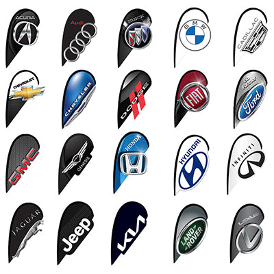 3D Double Sided Teardrop Flag Only 9.8' x 2.25'