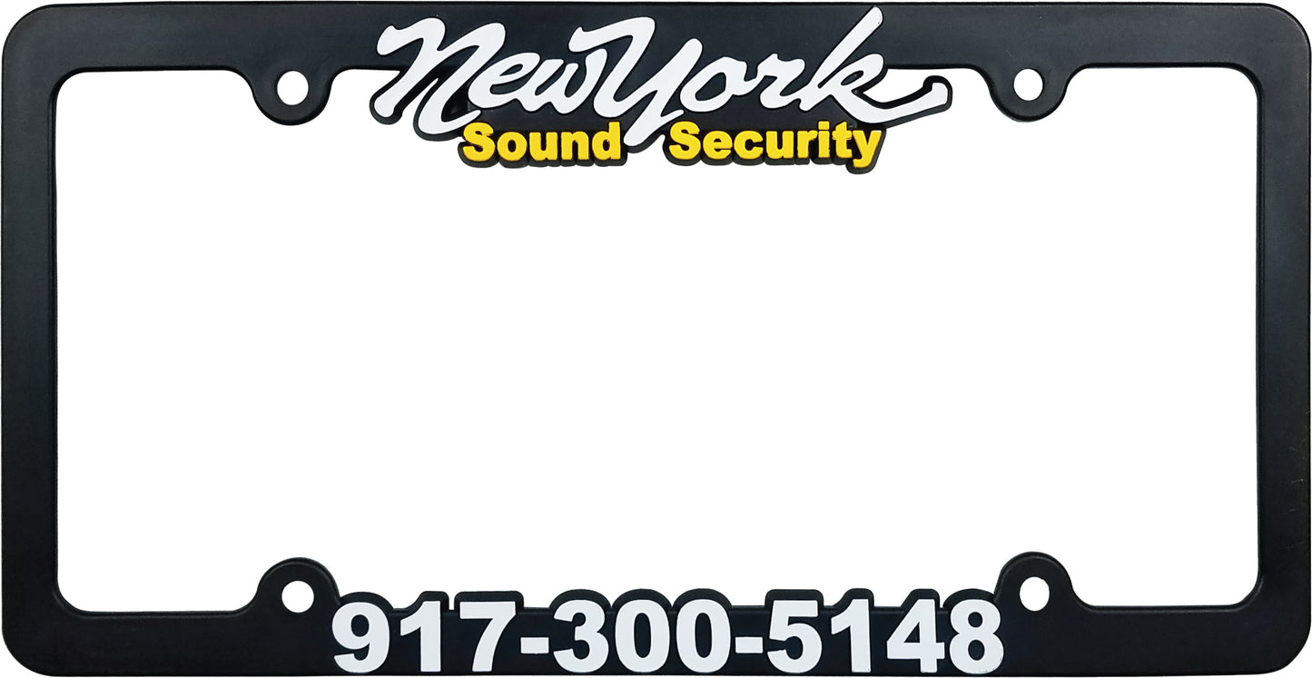 Custom Molded Plastic Car Dealer License Plate Frames (250 Count)