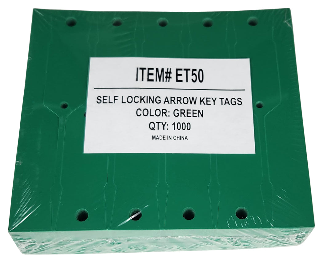 Plastic Key Snap Self Locking Key Tags (1000 Pack)