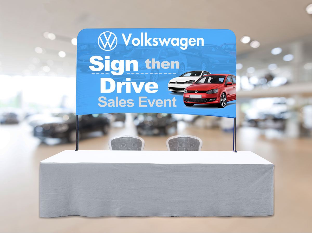 Large Table Top Banner