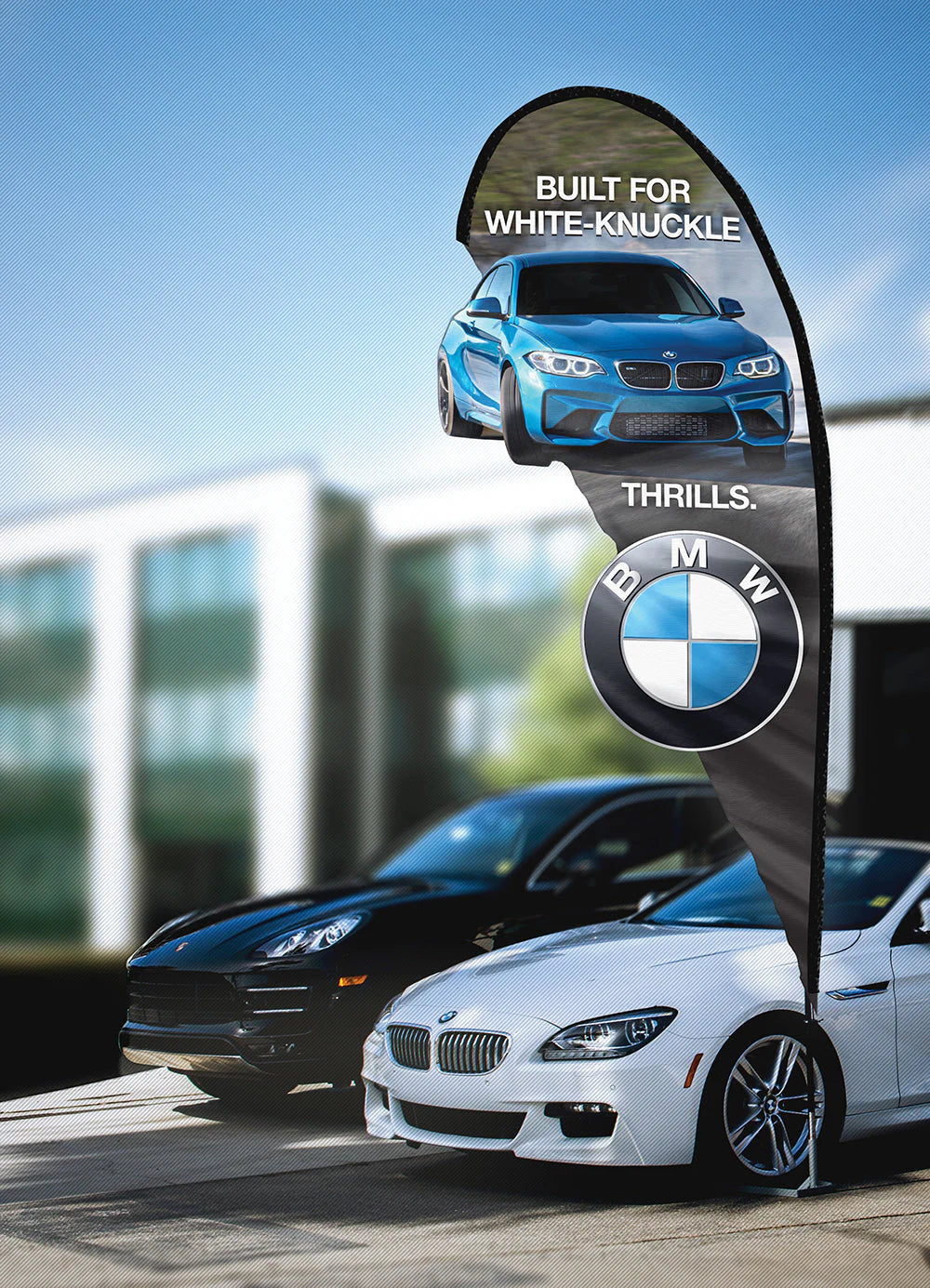 3D Custom Double Sided Teardrop Flag Kit