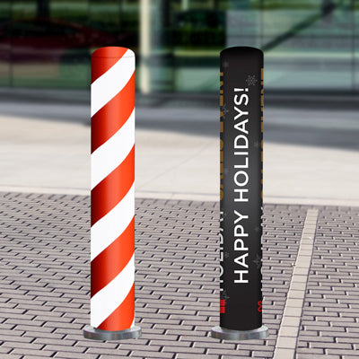 Holiday Bollard Covers (Standard Size 4' x 4.5")