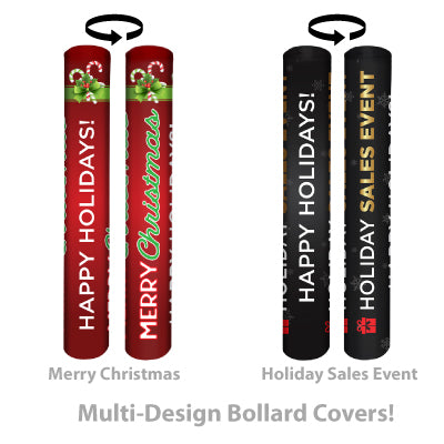 Holiday Bollard Covers (Standard Size 4' x 4.5")