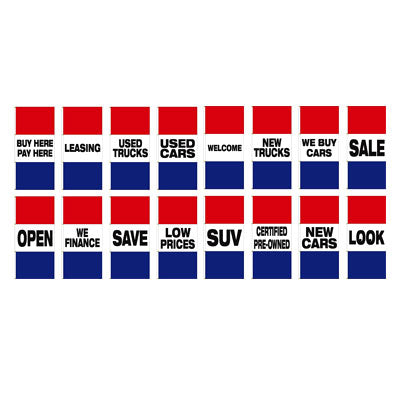 Horizontal Slogan Drape Flags Double Face