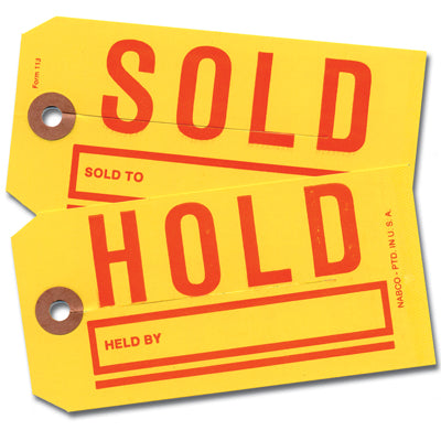 Jumbo Hold/Sold Tags (250/box)