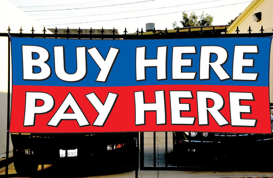 E-Z Giant Fence Cloth Banners