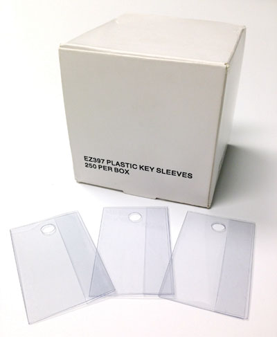 Plastic Key Sleeves (250 per box)
