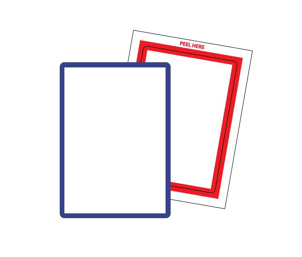 Blank & Border Stock Stickers (100 per pack)
