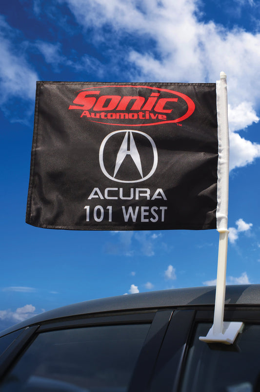 Custom Clip-On Car Window Flags (Single Sided)