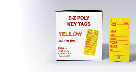 E-Z Poly Key Tags (250/box)