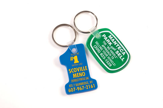Standard Shape Soft Touch Key Fobs