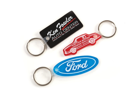 Unique Shape Soft Touch Key Fobs