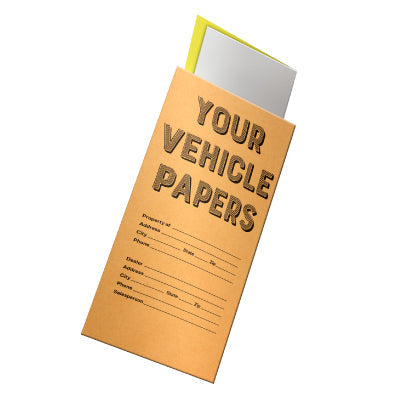 Your Vehicle Paper Envelopes (100pk)
