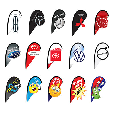 3D Double Sided Teardrop Flag Kit