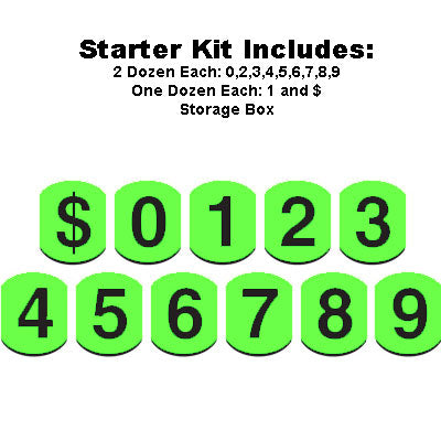 6" Bubble Numbers Starter Kit