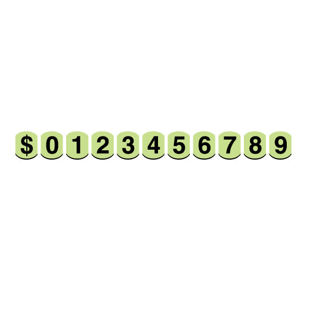 4" Bubble Windshield Numbers