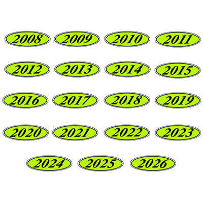 Neon Green & Black E-Z Bold Year Model Signss