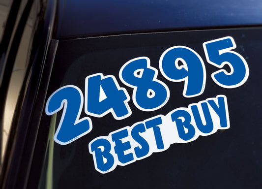 Die Cut Graphic Windshield Numbers