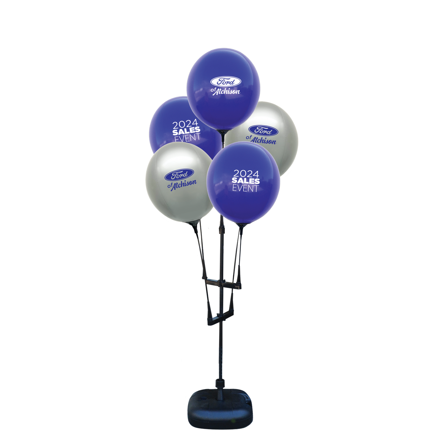 Reusable Balloon Cluster Kit with Water Base / Five Balloons