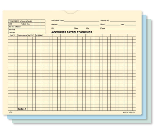 500 Accounts Payable Voucher Envelopes