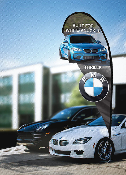 3D Custom Double Sided Teardrop Flag Kit