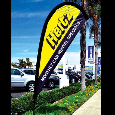 11.5 ft. Custom Double Sided Teardrop Flag Kit