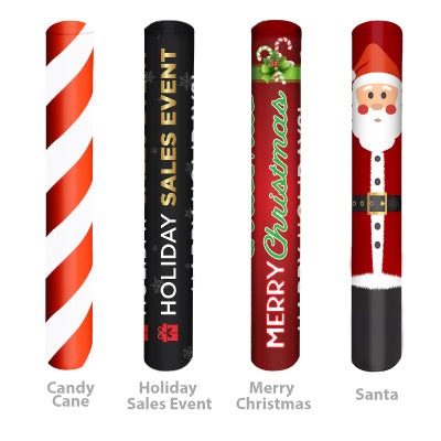 Holiday Bollard Covers (Standard Size 4' x 4.5")