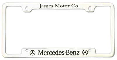 2500 Recessed Metal License Frames - Epoxy Filled