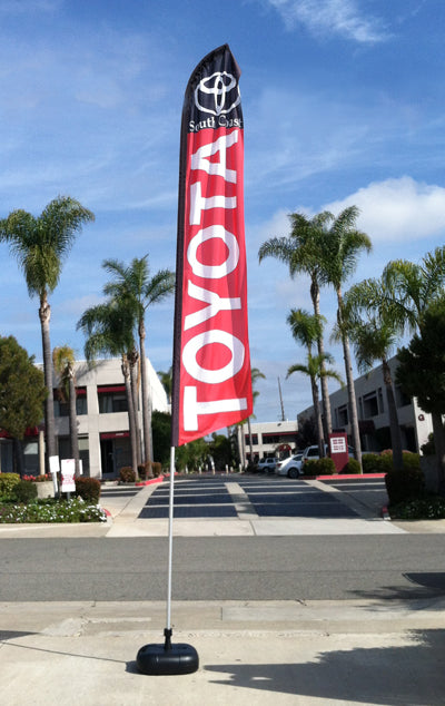 12 ft. Custom Double Sided Feather Flag Kit