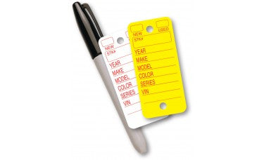Round Cornered Plastic Key Tags (Box of 250)