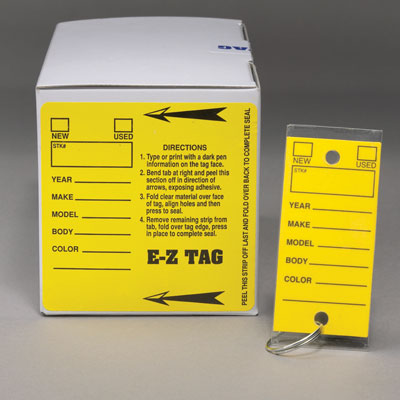 E-Z Tag Self-Laminating Key Tags (250 per box)