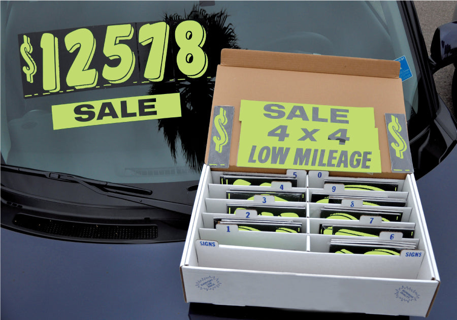 White Storage Box for Numbers